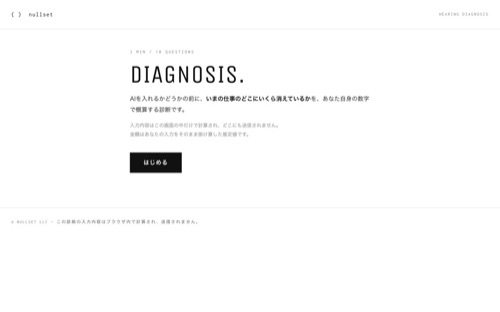 生成効果ヒアリング診断